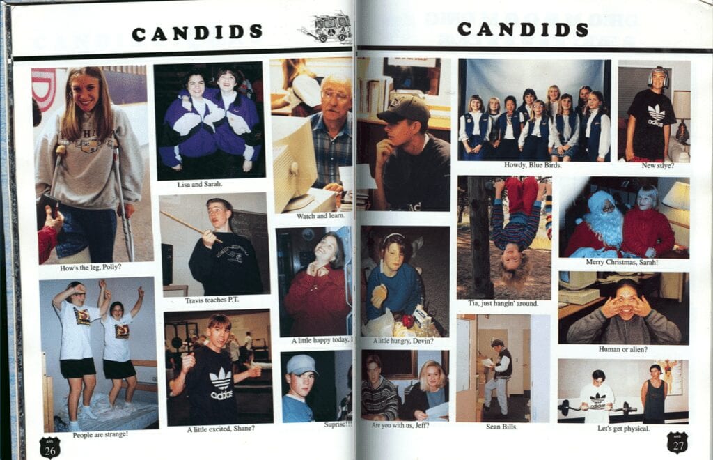 Class of 1996 yearbook candids 3
