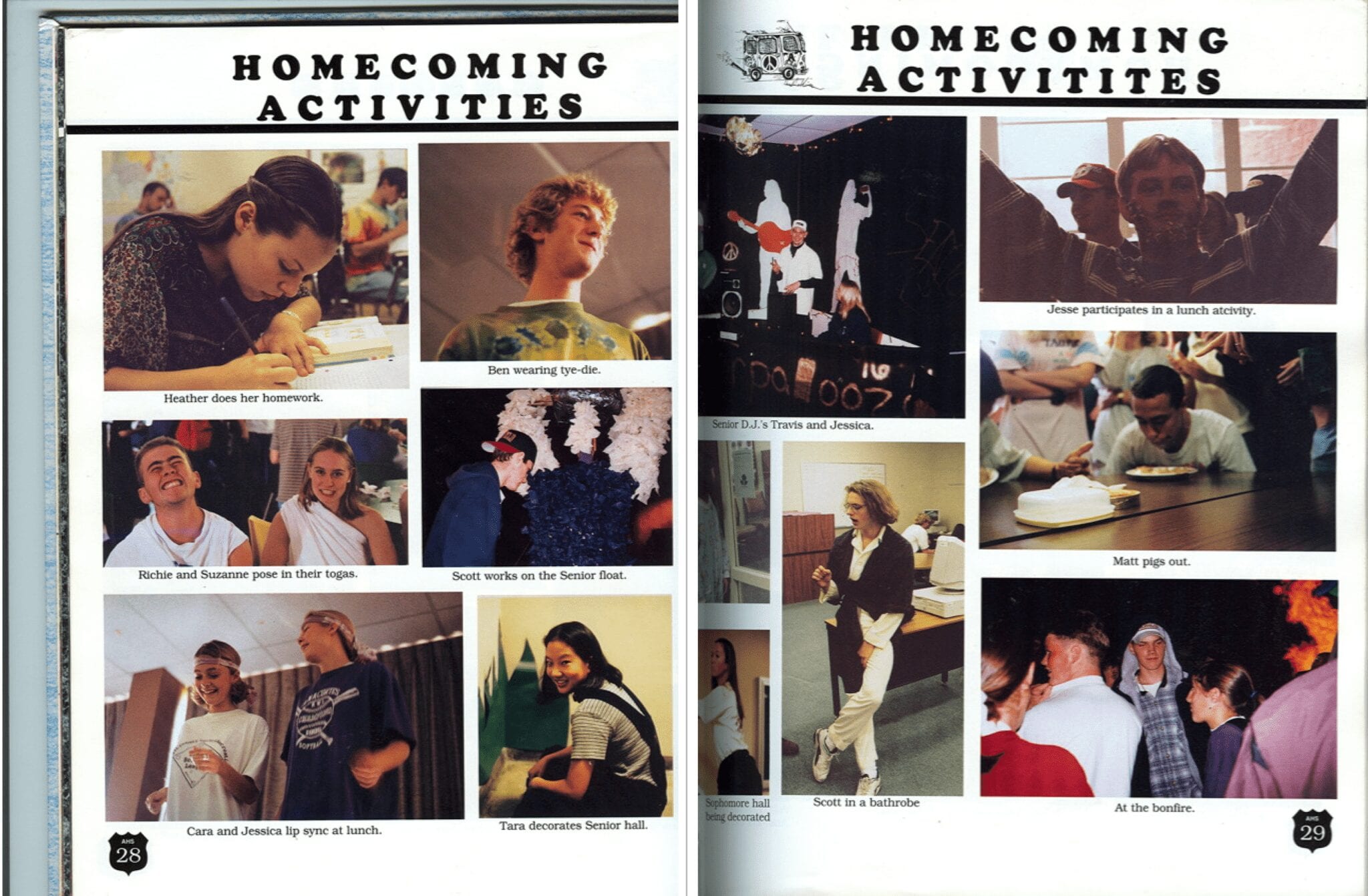 AHS class of 1996 Homecoming activities