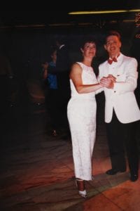 Jesse and mom dancing 1996