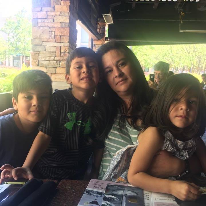 Alejandra Meza-Tabares and kids