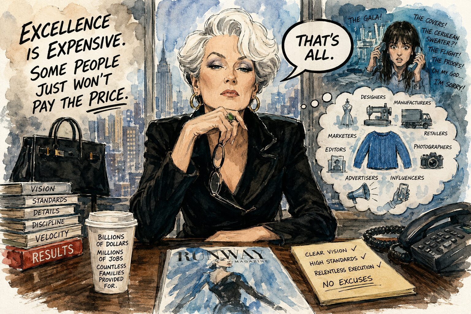 Miranda Priestly wasn’t the villain. She was the human cost of excellence.